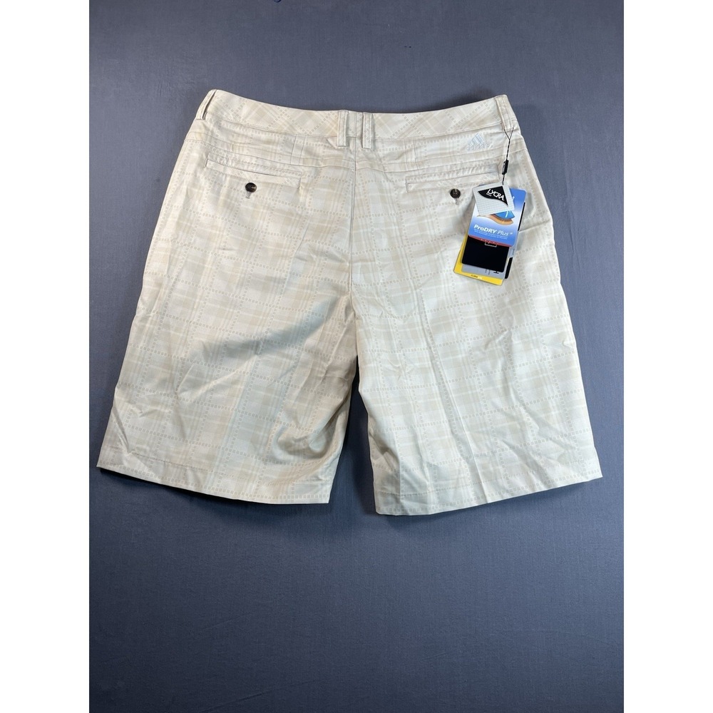 Men's Adidas ClimaLite Athletic Golf Shorts 36 | Yellow | Pockets - Polyester